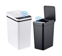 Cubos de basura con sensor, cubos de cocina, set 2 uds, 2 tamaños