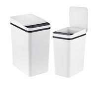 Cubos de basura con sensor, cubos de cocina, set 2 uds, 2 tamaños