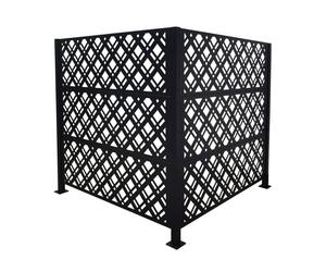 Relaxdays Cubrecontenedor para basura 120 cm negro