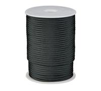 Relaxdays Cuerda de Nailon de 4 mm, 80 m, Resistente a Desgarros, Tipo 3, 9 Filamentos Interiores, hasta 250 kg, Negro