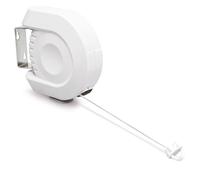 Relaxdays Cuerda para tender ropa extensible 12 m blanco,plata