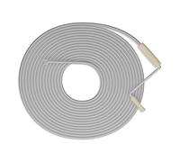 Relaxdays Desatascador de tuberías marrón claro,plata
