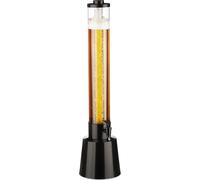 Relaxdays, dispensador de cerveza con grifo, 3 litros, dispensador de bebidas con refrigeración, torre de cerveza para jardín, dispensador, transparente/