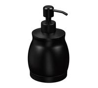 Relaxdays Dispensador de jabón de acero 390 ml negro