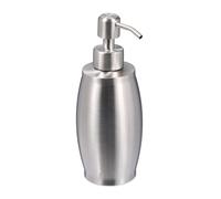 Relaxdays Dispensador de jabón de acero de 350 ml plata