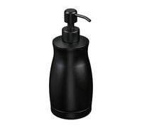 Relaxdays Dispensador de jabón de acero de 400 ml negro