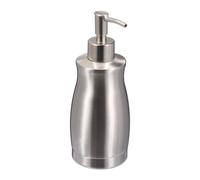 Relaxdays Dispensador de jabón de acero de 400 ml plata
