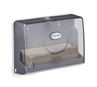 Relaxdays Dispensador toallas papel de pared gris antracita,blanco