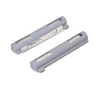 Relaxdays Dispensadores Film Cocina Set 2, Rollo Transparente y Aluminio, Ventanilla, Cortes Limpios Cada Vez, Gris
