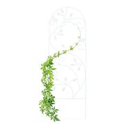 Relaxdays Enrejado de jardín con pájaros blanco