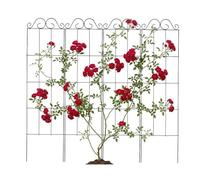 Relaxdays Enrejado de Metal para Plantas trepadoras y Rosales, 116 x 30 cm, Color Negro