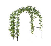 Relaxdays Enrejado para Plantas trepadoras, Soporte metálico con Malla y Accesorios, 240x190x180 cm, Negro