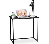 Relaxdays Escritorio plegable para estudiantes negro