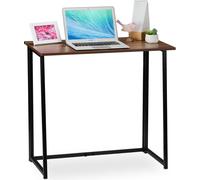 Relaxdays Escritorio plegable para estudiantes marrón,negro