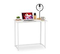 Relaxdays Escritorio plegable para estudiantes blanco