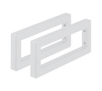 Relaxdays Escuadras repisa Pack de 2 blanco