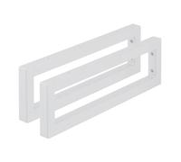 Relaxdays Escuadras repisa Pack de 2 blanco