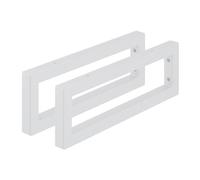 Relaxdays Escuadras repisa Pack de 2 blanco