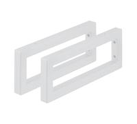 Relaxdays Escuadras repisa Pack de 2 blanco