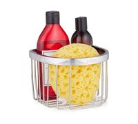 Relaxdays Estante de ducha de acero inoxidable plata