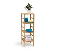 Relaxdays Estantería baño madera varios tamaños marrón claro