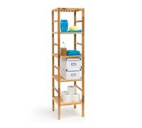 Relaxdays Estantería baño madera varios tamaños marrón claro