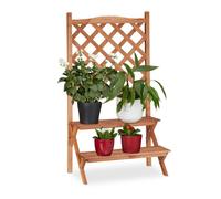 Relaxdays Estantería escalera para plantas marrón claro