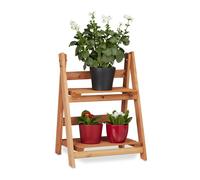 Relaxdays Estantería escalera para plantas marrón claro