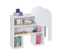 Relaxdays Estantería infantil forma elefante blanco