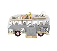 Relaxdays estantería magnética para Toniebox, autobús, 32x62x13 cm, Gris
