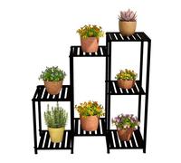 Relaxdays Estantería para plantas de metal negro