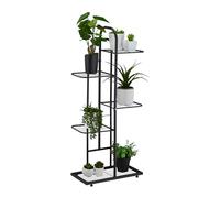 Relaxdays Estantería para plantas 5 niveles negro