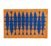 Relaxdays Felpudo de Coco 60x40, Peces, Antideslizante, Multicolor