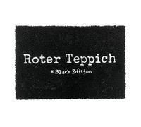 Relaxdays Felpudo de Coco Antideslizante Resistente a la Intemperie 60 x 40 cm Negro