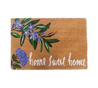 Relaxdays Felpudo de Coco Home Sweet Home Antideslizante Resistente 60x40 cm Colorido