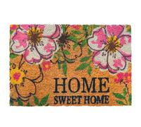 Relaxdays Felpudo coco Home marrón claro,rosa,negro