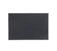 Relaxdays Felpudo de goma negro negro