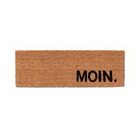 Relaxdays Felpudo entrada casa fibra coco Moin marrón claro,negro
