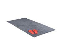 Relaxdays - Felpudo para el Cuarto de baño, 80 x 150 cm, Felpudo Lavable, Ideal para Suelos con calefacción, Color Gris