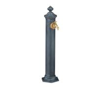 Relaxdays Fuente de agua vintage gris oro,gris