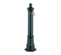 Relaxdays Fuente de jardín antigua 80 cm verde oscuro,oro
