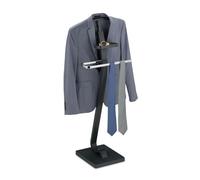 Relaxdays Galán de noche autónomo gris oscuro antracita,plata