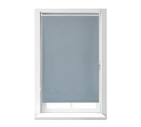 Relaxdays Gris, 160 cm de Largo Estor Térmico Opaco, Cortina Enrollable, Oscurecedor Ventana, Aislante Frío y Calor, Blackout, 76x160 cm, Aluminio
