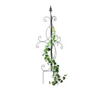 Relaxdays Guía para Plantas Trepadoras, 125 x 43 x 43 cm, Soporte Enredadera, Metal, Jardín, Independiente, Negro