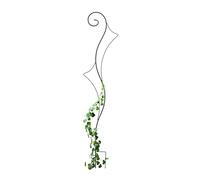 Relaxdays Guía para Plantas Trepadoras, Jardín, 147x30 cm, Soporte Enredadera, Metal, para Clavar, Independiente, Negro, Acero