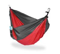 Relaxdays Hamaca colgante antracita,rojo,negro