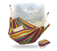 Relaxdays Hamaca colgante XXL hasta 300 kg azul,amarillo,rojo