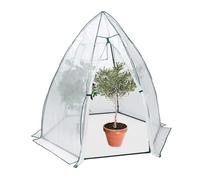 Relaxdays Invernadero para plantas verde oscuro,transparente