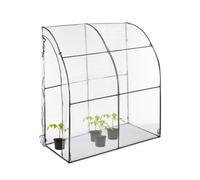Relaxdays Invernadero de tomates con cubierta negro,transparente