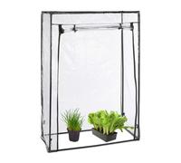 Relaxdays Invernadero para tomates cubierta PVC negro,transparente